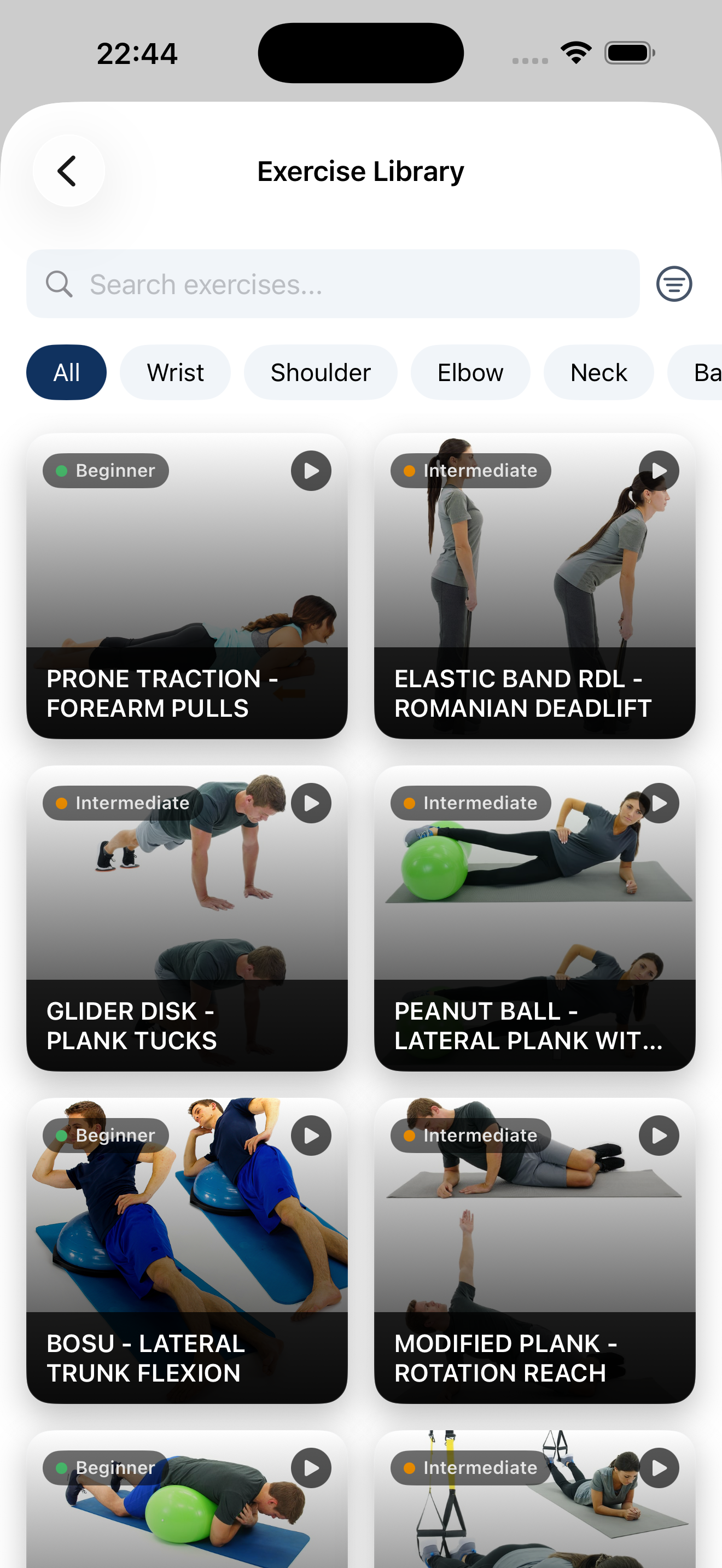 Exercise Library